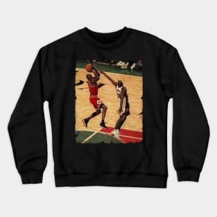 Gary Payton vs Michael Jordan in The 1996 NBA Finals Crewneck Sweatshirt